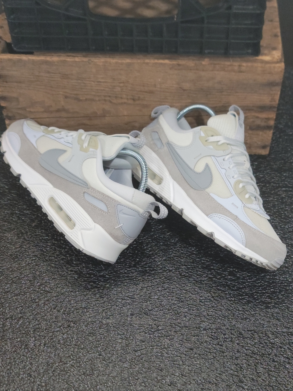 Nike Air Max 90 Futra "White/Pure Platinum Wmns 9 Fast Shipping